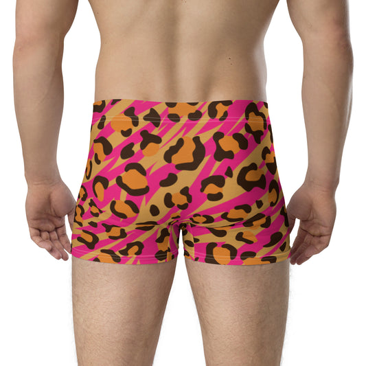 Pink Leopard Pattern Boxer Briefs