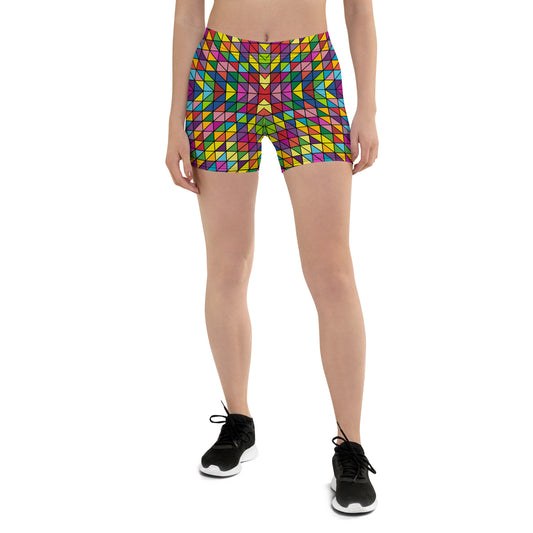 Colorful Geometrical pattern Shorts
