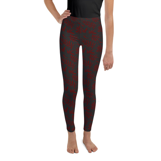 Floral Pattern Youth Leggings